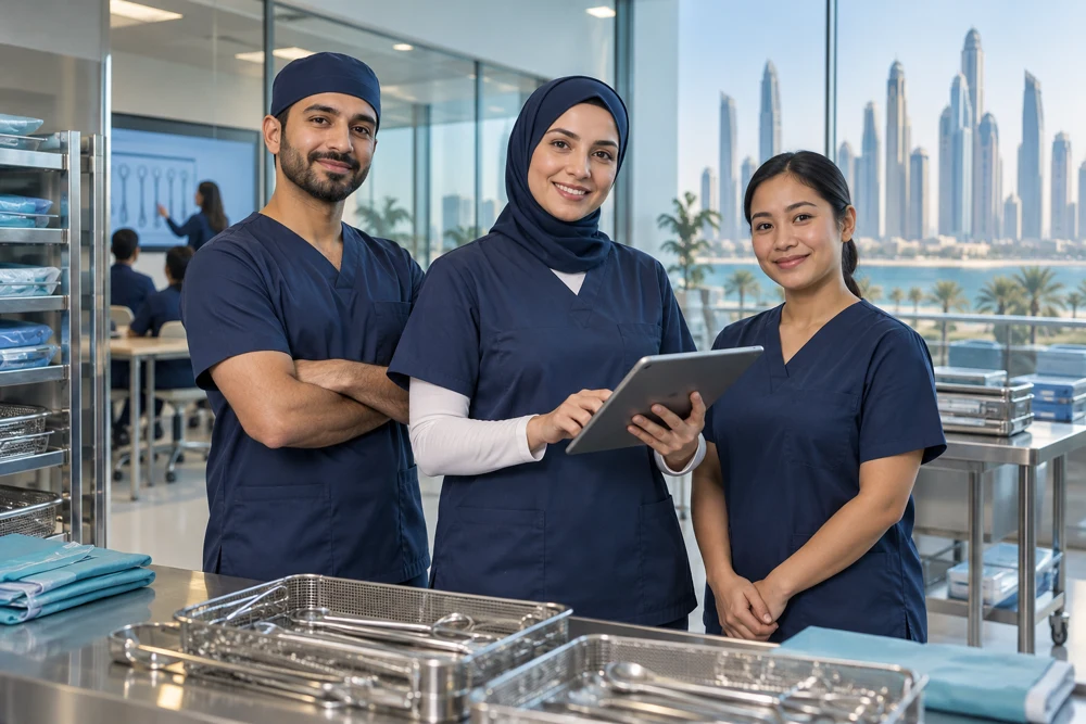 CSSD professionals preparing for healthcare careers across the GCC